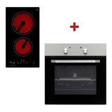 Horno Electrico 5 Con Anafe Vitroceramico 2 Hornallas Clever