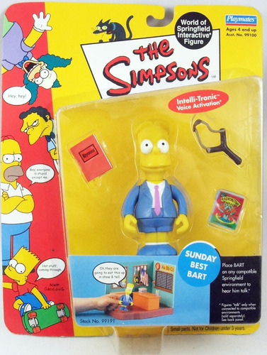 Playmates Toys The Simpsons Wos Sunday Best Bart Original