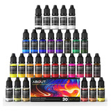 Set De Tinta De Alcohol, 30 Botellas De Tinta Concentra...