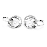 Aretes Arracadas Pandora Original Triple Plata Nuevo Modelo 