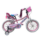 Bicicleta Firebird Rodado 16 Infantil Con Rueditas Color Rosa