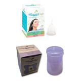 Copa Menstrual Maggacup Silicona + Vaso Esterilizador Color Color Copita 2 Y Vaso Violeta