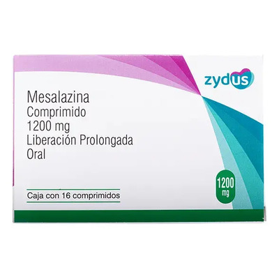Mesalazina 1200mg Liberación Prolongada Caja Con 16comp | Envío gratis