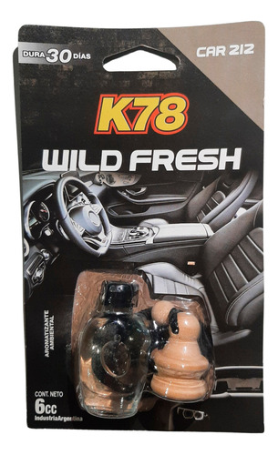 Aromatizante Difusor Perfume K78 Wild Fresh Auto Colgante 