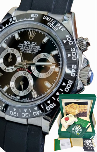 Relogio Rolex Daytona Preto Safira Brc Base Eta 3035 Caixa 