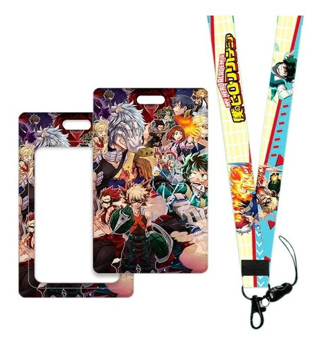 Porta Carnet Y Lanyard My Hero Academia Anime Porta Carnet