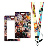 Porta Carnet Y Lanyard My Hero Academia Anime Porta Carnet