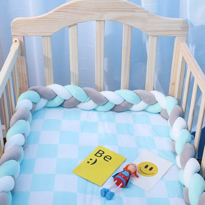 Protector De Cuna Para Niños, Anudado, Trenzado, Hecho A Man