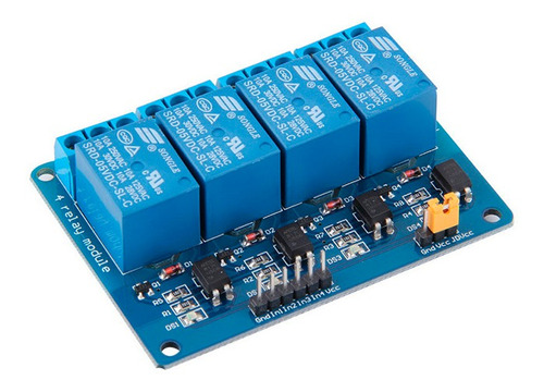 Módulo Relé 4 Canales - Arduino - Raspberry - Microcontrolad