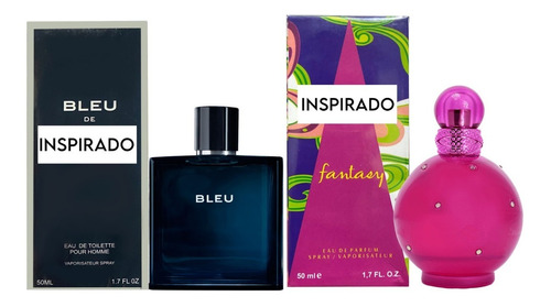Kit 2 Perfume Contratip Bleu De E Fatasy Importado