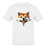 Camiseta Unissex Shiba Inu No Ziper