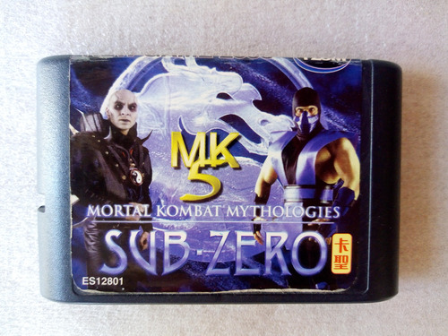 Sub Zero Juego Mortal Kombat 5 Sega Genesis Megadrive 
