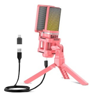 Microfone Gamer Zealsound A68 Rgb