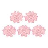 6x5 Piezas Bordado Flor Coser Parche Insignia Ropa Tela