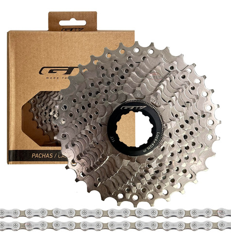 Kit 10v Cadena Shimano Hg54 + Pacha Gw 11-32 Cassette Ruta