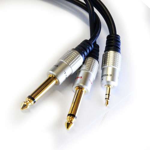 Cable Audio Mini Plug Stereo X 2 Plug 5 Metros. Puresonic.