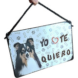 Letrero De Placa Metálica Decorativa Perrito Para Colgar 