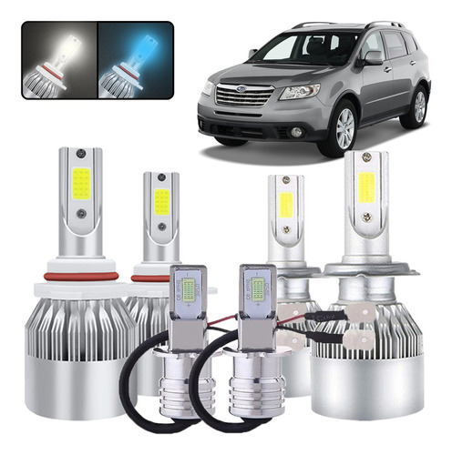 Kit De Focos Led 9005 H7 H3 Para Subaru Tribeca 2008-2014