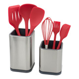 Organizador De Utensilios De Cocina De Acero Inoxidable, 2 U