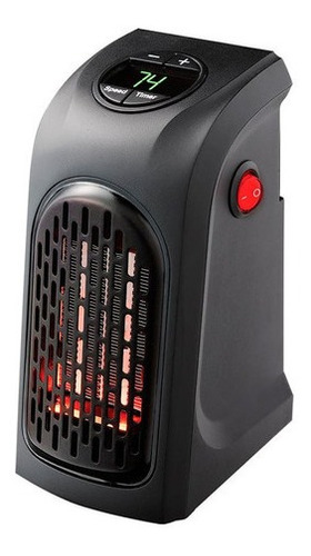 Calentador Ambiente Calefactor Graduable Eléctrico Negro