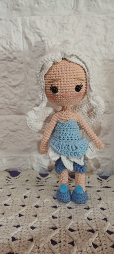 Muñeca Periwinkle Hermana De Tinkerbell Tejida A Crochet