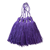 Franja Pingente Seda Tassel 7cm 20und Azul Petróleo Cor Roxo