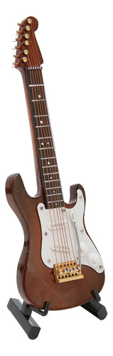 Pantalla De Guitarra Eléctrica En Miniatura Modelo Wood Musi