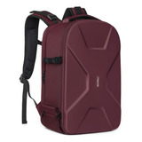 Mochila Para Cámaras Y Drones Mosiso, Impermeable, Rojo Vino