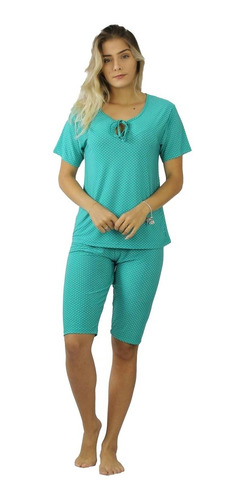 Pijama Pescador Bermudão Feminino Bermudão