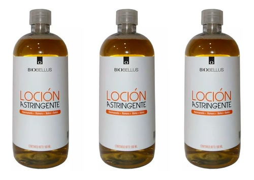 3 Loción Astringente C/n Atomizador - Biobellus 500ml