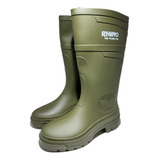 Bota Trabajo Industrial Hule Impermeable Sin Casco