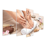 Quadro Mosaico Manicure Pedicure Beleza Salão