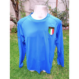 Jersey Italia Retro Local Manga Larga 2002 Talla M