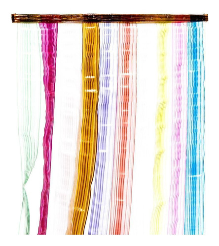 Cortina Porta Arco Iris Plastica 87x198 Linda