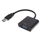 Usb3.0 A Vga Adaptador Multi-monitor Convertidor De Negro