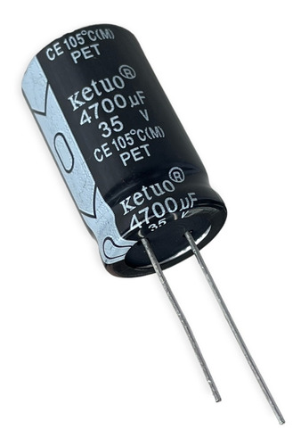 5xcapacitor Eletrolitico Radial 4700uf 35v 105 18x32mm Ketuo
