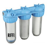 Filtro Agua Triple Antisarro  10 X 2.5 Y 2.75 Bronce