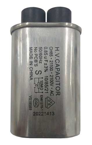 Capacitor Alta Tensão Microondas 0,85uf 2100v Novo