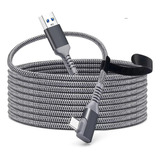 Cable Usb A Tipo C Gen 3.2 5 Metros 5 Gbps 4k Color Gris