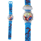 Reloj Niños Digital Luces Tapa Infantil Superman 3d