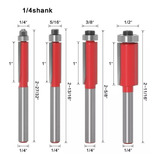 Juego De 4 Brocas Rectas Con Balero Para Router 