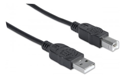 Cable Usb V2.0 Manhattan A B 5.0m, Negro 337779 /v /v