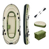 Lancha Inflable Con Remos Force Voyager 500 Para 3 Personas1