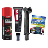 Kit Cadena Desengrasante +motul C5 +cepillo Cadenas+obsequio