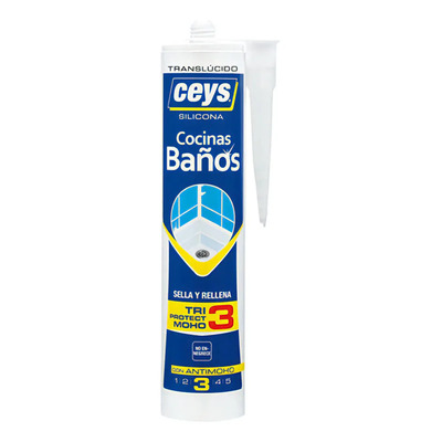 Silicona Ceys Triprotect Cocinas y Baños Transparente 280ml Anti Moho | MercadoLibre