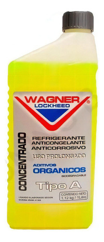 Refrigerante Anticongelante 1l Wagner Lockheed 130701 Color Amarillo