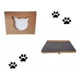 Kit Nicho P/ Gato 4 Pçs = 2prateleira + 2nicho Pet Mdf 15mm