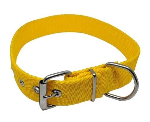 Collar Perros Nylon Ancho Resistente Liso 53x3cm Mediano 