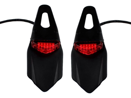 2 Frenos Led De Guardabarros Traseros, De Cola Roja, Motocro