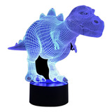 Lámpara De Noche Infantil K 3d Con Forma De Dinosaurio, Luz